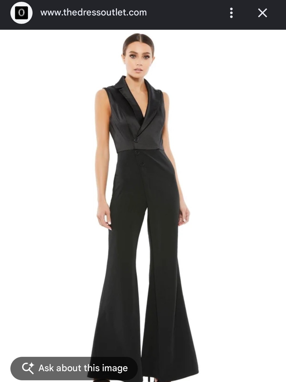NWOT - IFENA Black Wide Leg Jumpsuit Size Small Like New